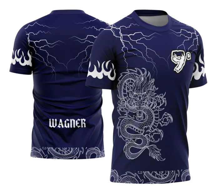 Arte Camisa Formandos Nono Ano Azul Dragão Exclusiva