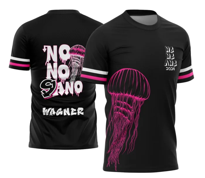 Arte Camisa Nono Ano Água Viva Estilo Exclusivo