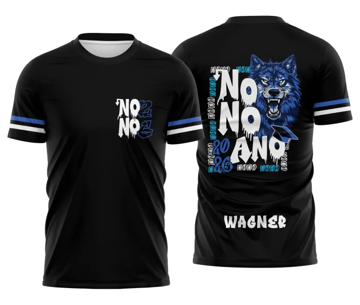 Arte Camisa Nono Ano Lobo Alfa