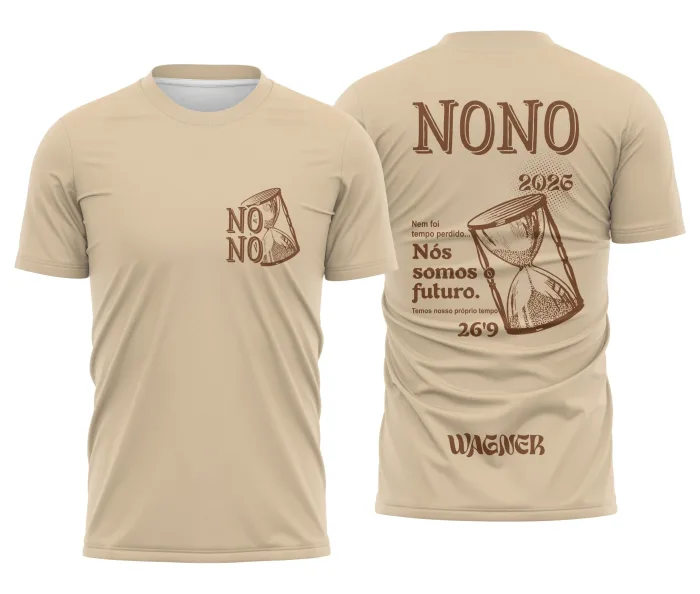 Arte Camisa Nono Ano Tempo Perdido modelo 2