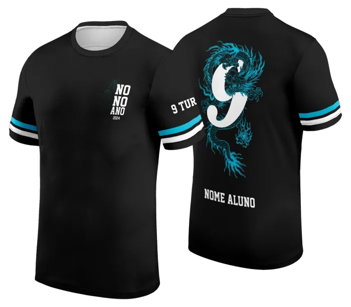 Arte Camisa Formandos Nono Ano 2026 Dragão Modelo 2