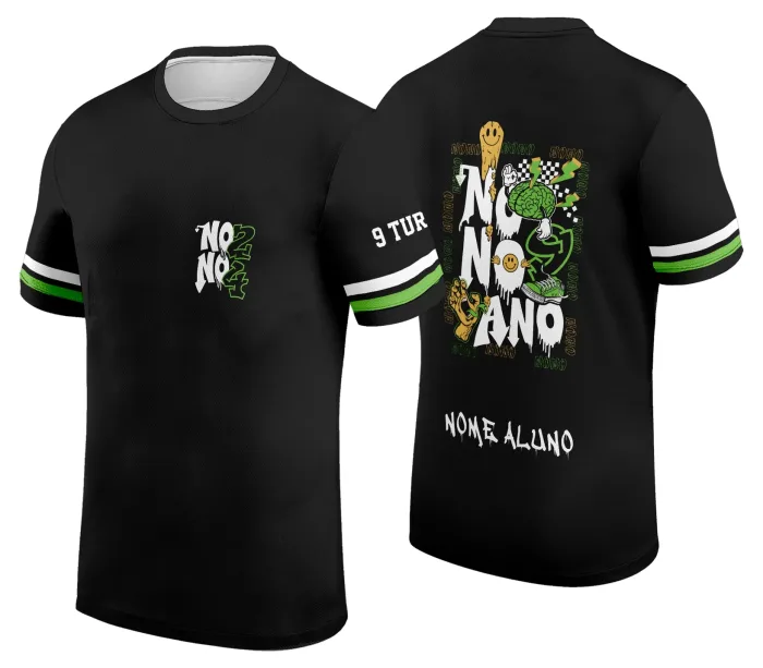 Arte Camisa Formandos Nono Ano 2026 Graffit Verde Personalizada