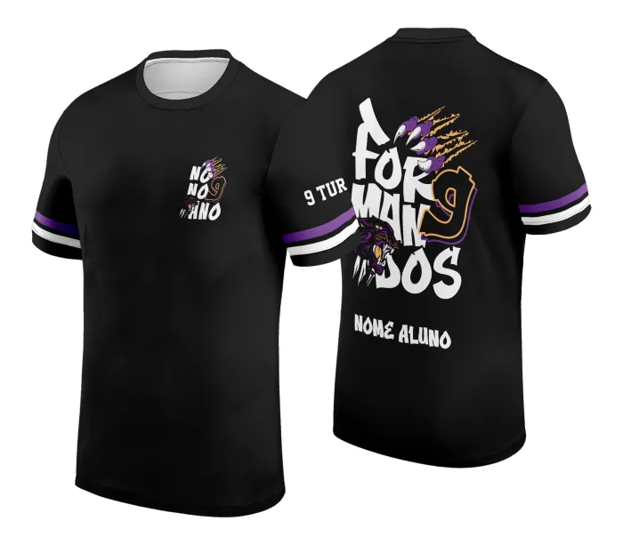 Arte Camisa Formandos Nono Ano 2026 Pantera Modelo 2