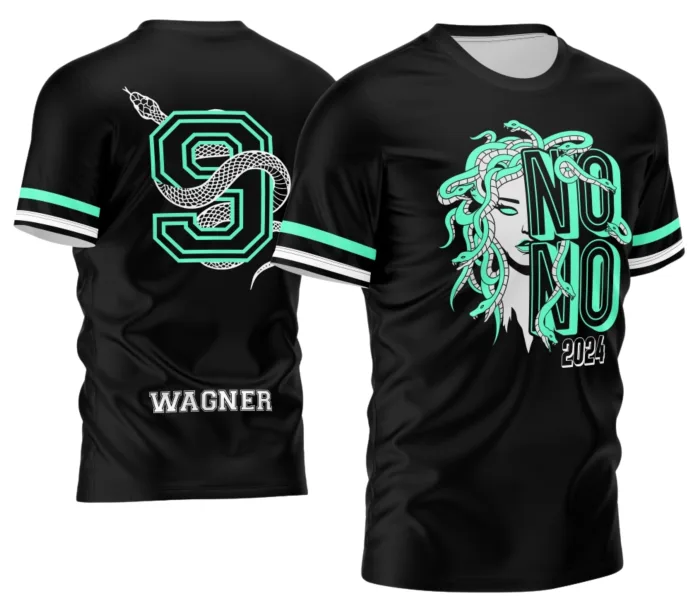 Arte Camisa Nono Ano 2026 Medusa Verde Exclusiva