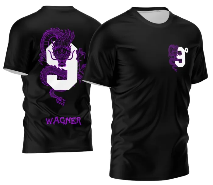 Arte Camisa Nono Ano 2026 Dragão Modelo 5 Unissex