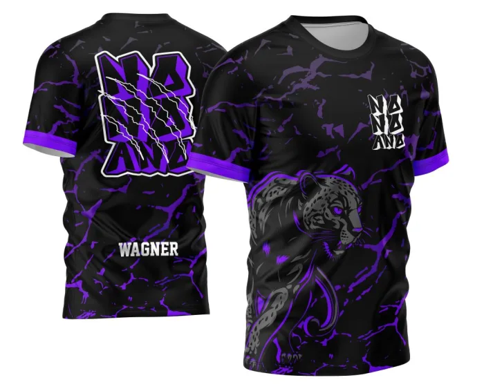 Arte Camisa Nono Ano 2026 Pantera Negra Garra Unissex Preta