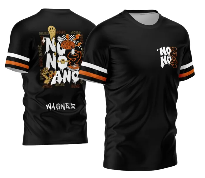 Arte Camisa Nono Ano 2026 Derretendo Cor Laranja Exclusiva