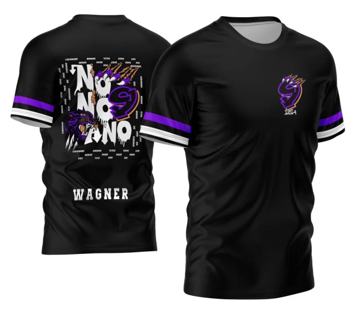 Arte Camisa Nono Ano Pantera Negra 2026 modelo 2