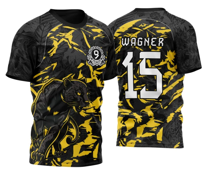 Arte Camisa InterClasse Pantera Nono Ano 2026 Amarela Exclusiva