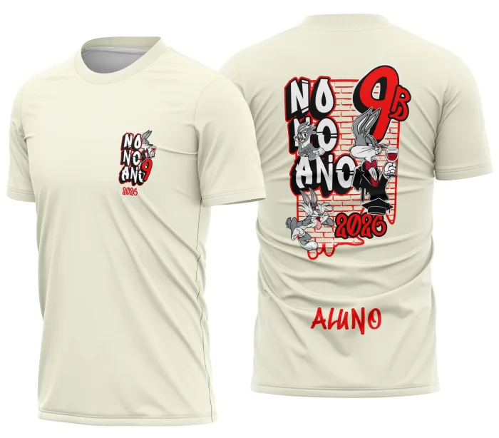 Arte Camisa Nono Ano Perna Longa Escolar modelo 2