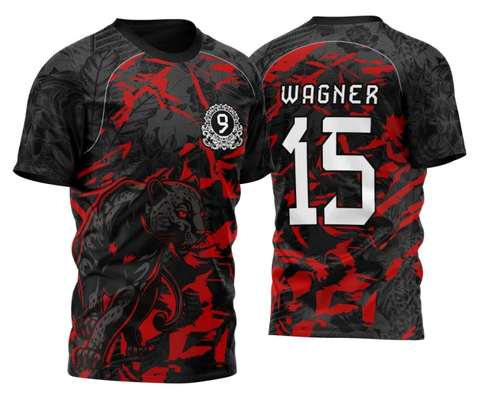 Arte Camisa Para InterClasse Pantera Nono Ano 2026 Modelo Vermelha