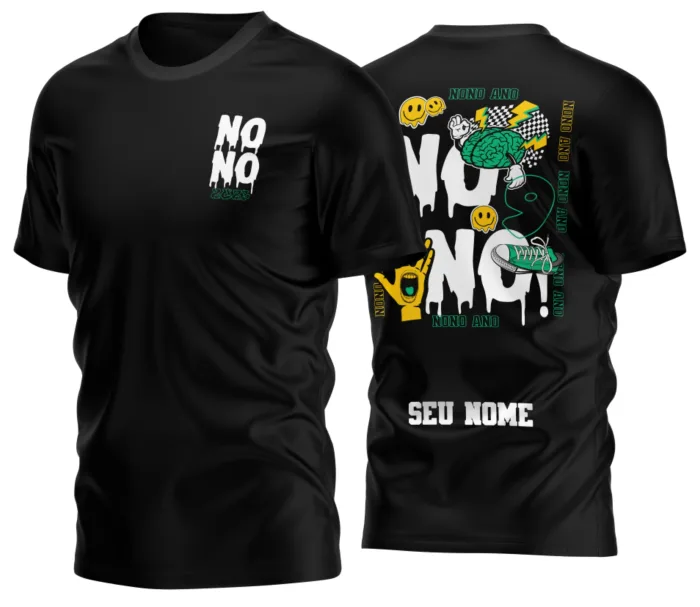 Arte Camisa Nono Ano 2026 Verde Unissex Personalizada