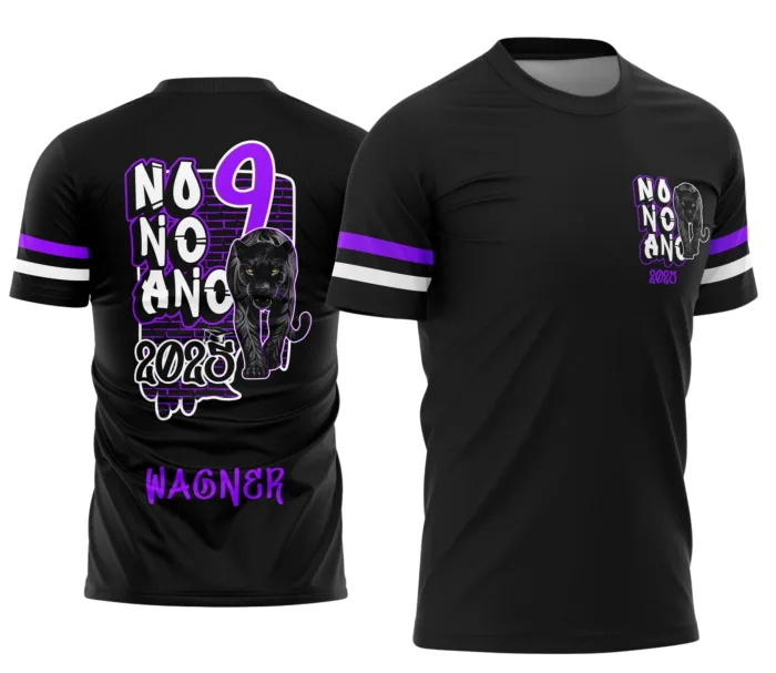 Camisa do Nono Ano Graffiti Pantera Negra